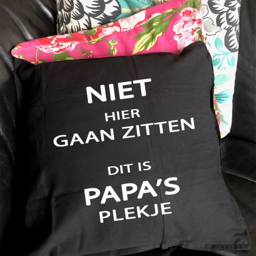 Kussen met tekst vaderdag papa