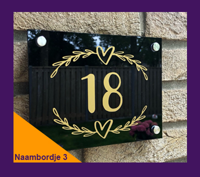 naambordje voordeur 3